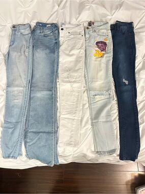 Set Women’s Light Blue & White Denim Jeans Pack